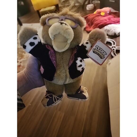 Vintage Teddy Grahams Plush Bear With Tags 1990 Excellent Condition - Picture 1 of 7